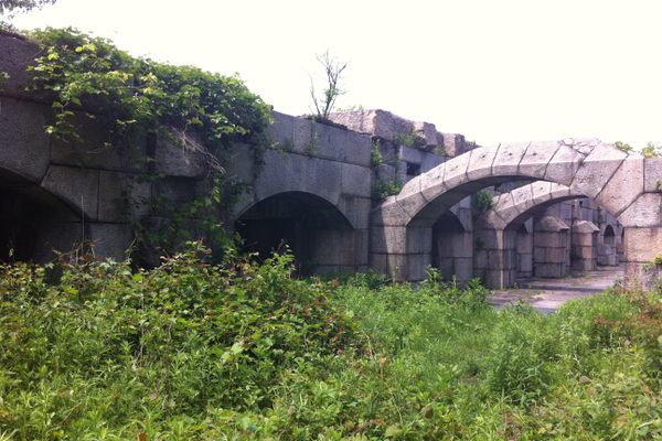 Abandoned fort ruins