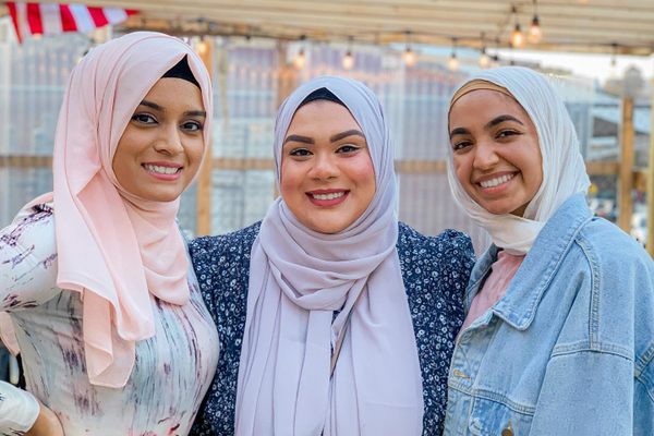 Left to right: Tahirah Baksh, Jiniya Azad, and Sameen Choudhry hope to drive business to halal restaurants with their blog and social media accounts.