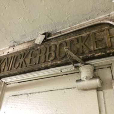 The secret entrance to the Knickerbocker Hotel (detail)